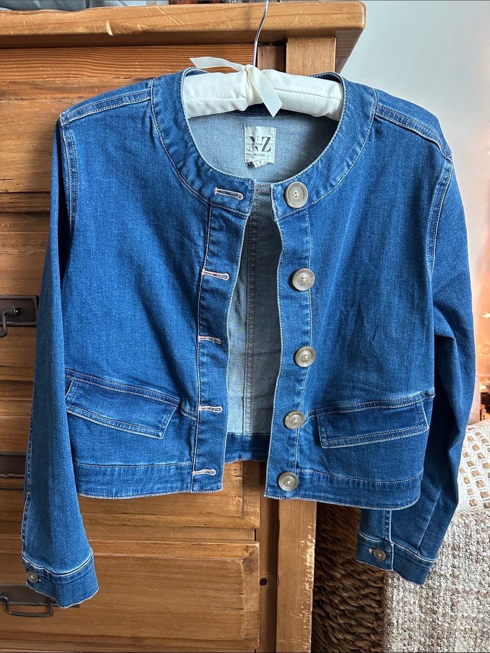 NIC+ZOE Denim Jacket in Medium Blue